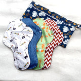 Lotto di 4 pastiglie di bambù L, modelli selezionati casualmente.