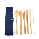 Posate in bambù da portare ovunque.