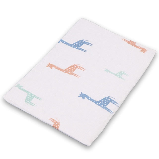 Fascia in cotone e fibra di bambù misura 120x120cm. 5 modelli animali tra cui scegliere.