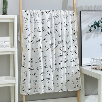 Grande quadrato (120 x 120cm) di mussola di bambù, leggero e super elegante! Diversi modelli tra cui scegliere