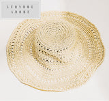Пляжная шляпа из бамбуковой соломы ручной работы. Летом восстанавливает мягкость.