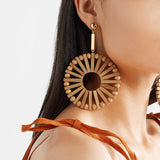 Beautiful bamboo earrings