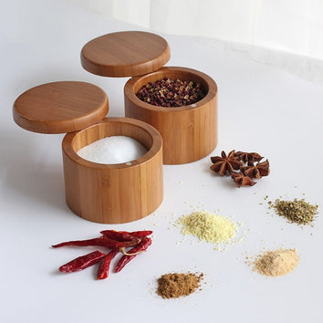 Bamboo spice boxes